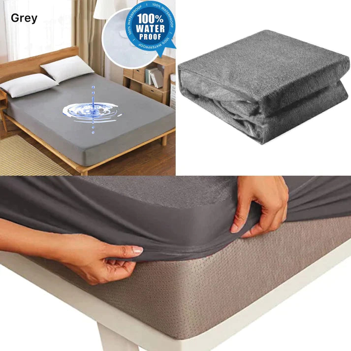 Premium Terry Cotton Waterproof Mattress Cover