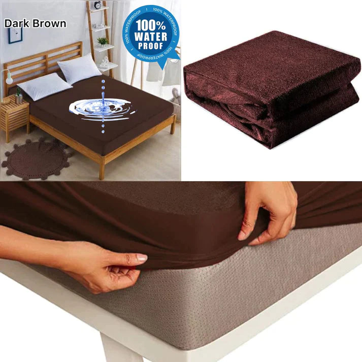 Premium Terry Cotton Waterproof Mattress Cover