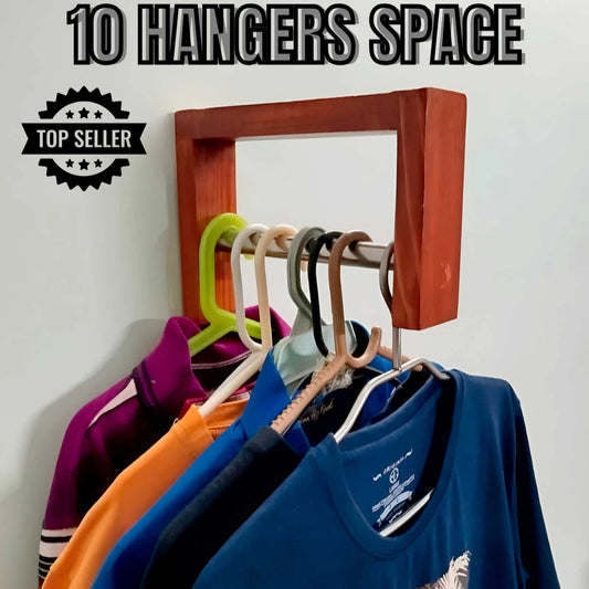 Cloth Organizer/Premium Cloth Hanging Stand/Wooden Hanger Hanging Stand/Space Saving Hanging Stand