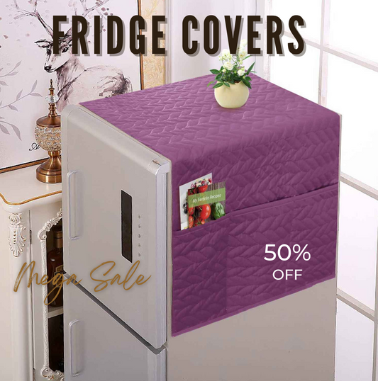 FridgeGuard-Ultrasonic Punched Quilted Fridge Cover