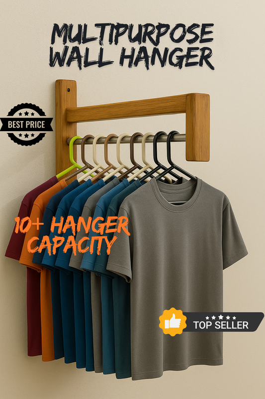 Cloth Organizer/Multipurpose Wall Hanger /Wooden Hanger Hanging Stand/Space Saving Hanging Stand